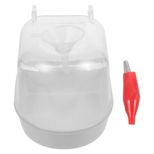 DECOMELODY Vogelbadewanne für Papageien und Kleine Vögel Leicht und Robust Wasserbefüllbar mit Trichter Weiß Sichere Reinigungslösung für Innenkäfig und Gartenbereich DECOMELODY Vogelbadewanne für Papageien und Kleine Vögel Leicht und Robust Wasserbefüllbar mit Trichter Weiß Sichere Reinigungslösung für Innenkäfig und Gartenbereich von DECOMELODY