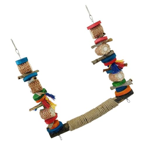 DECOMELODY Vogelspielzeug Holz Sitzstange für Papageien und Wellensittiche Sicheres Kauspielzeug Stabiler Vogelständer und Trainingsspielplatz für Vögel für Käfig und Tisch DECOMELODY Vogelspielzeug Holz Sitzstange für Papageien und Wellensittiche Sicheres Kauspielzeug Stabiler Vogelständer und Trainingsspielplatz für Vögel für Käfig und Tisch von DECOMELODY
