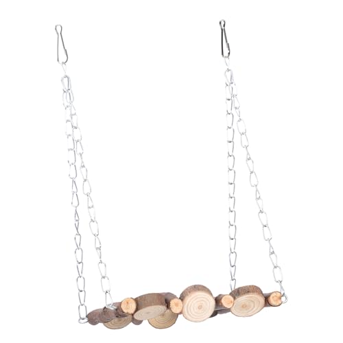 DECOMELODY Vogelspielzeug Wellensittich Holz Schaukel Kauspielzeug Papagei Hängendes Sitzstangen Käfig Zubehör für Kleine Vögel Parakeet Toys DECOMELODY Vogelspielzeug Wellensittich Holz Schaukel Kauspielzeug Papagei Hängendes Sitzstangen Käfig Zubehör für Kleine Vögel Parakeet Toys von DECOMELODY