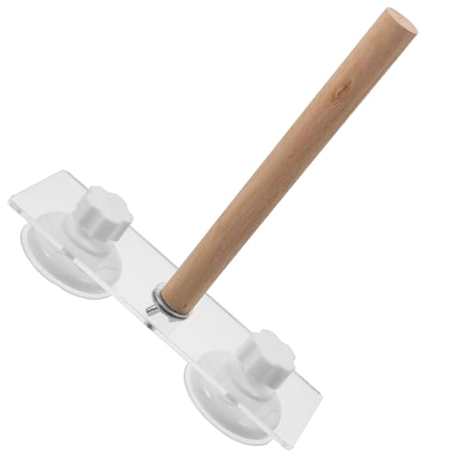 DECOMELODY Vogelständer aus Robustem Holz Parrotsitzstange Verschleißfest Kompakt Vogelkäfigzubehör Geeignet für Papageien und Kleine bis Mittelgroße Vögel DECOMELODY Vogelständer aus Robustem Holz Parrotsitzstange Verschleißfest Kompakt Vogelkäfigzubehör Geeignet für Papageien und Kleine bis Mittelgroße Vögel von DECOMELODY