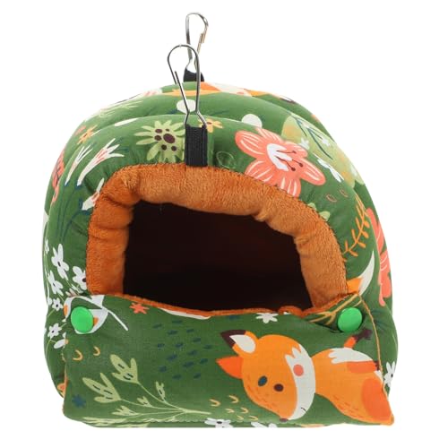 DECOMELODY Warmes Papageien Nest Hängematte aus Plüsch Isoliertes Winter Vogelhaus für Kleine Vögel und Wellensittiche Kuscheliges Hängesitzbett für Käfig Gemütlicher Rückzugsort im Waldgrün DECOMELODY Warmes Papageien Nest Hängematte aus Plüsch Isoliertes Winter Vogelhaus für Kleine Vögel und Wellensittiche Kuscheliges Hängesitzbett für Käfig Gemütlicher Rückzugsort im Waldgrün von DECOMELODY