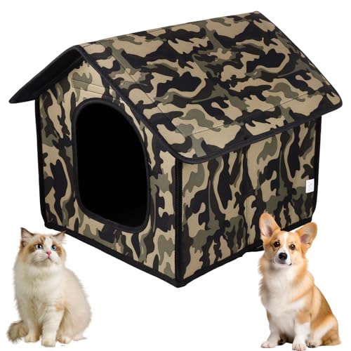 Haustier Outdoor Haus Wasserdicht Katzenhaus Outdoor Regendicht Hundehaus Hundehaus Haustier Outdoor Katzenhaus Katzenhaus Villa Zelt Zusammenklappbar Haustierunterstand Faltbarer Haustierunterstand von DEECOZY