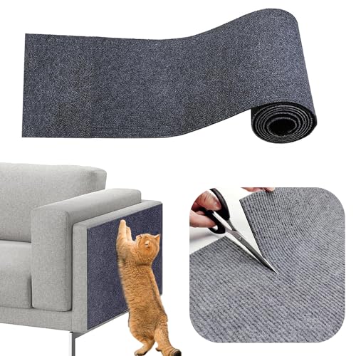 DEEMEIS Kratzmatte für Katzen, Katzenkratzmatte,DIY Zuschneidbare Selbstklebende Teppich-Katzenmattenunterlage, Kratzschutz Sofa Katze [40cm*200cm] von DEEMEIS