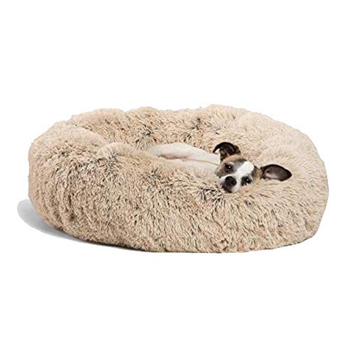 Premium Hundebett Waschbar Hundekorb Robust Stabiler Rand Hundmatratze Orthopädisches Hölenbett Donut Beruhigendes Katzenkissen für Kleine/Mittlere/Große/Übergroße Hunde Katzen, 50cm von DEEN