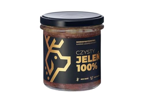 DEER DOG! (1 x 290g) - Fleischanteil 85% - | Premium Hunde-Dosenfutter aus Hirsch| Getreidefreies Nassfutter für Hunde | Hunde-Dosenfutter mit hohem Fleischanteil für alle Rassen von DEER DOG!