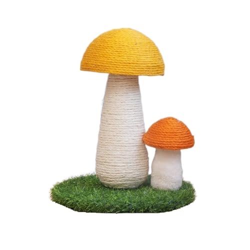 Cat Scratch Mushroom Katze Klettergerüst Katzen Scratcher Pilz Kratzbaum for Katzen Klaue Schleifen Sofa Protector Pet Spielzeug Einfach zu montieren (Color : Grass) von DELURA