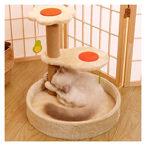 Katze Klettergerüst Sisal Katze Haus Scratcher Kratzbaum for Katzen Necken Katzen Turm Haustier Spielzeug Klaue Schleifen Spielzeug Haustier Liefert Einfach zu montieren (Color : Egg) von DELURA