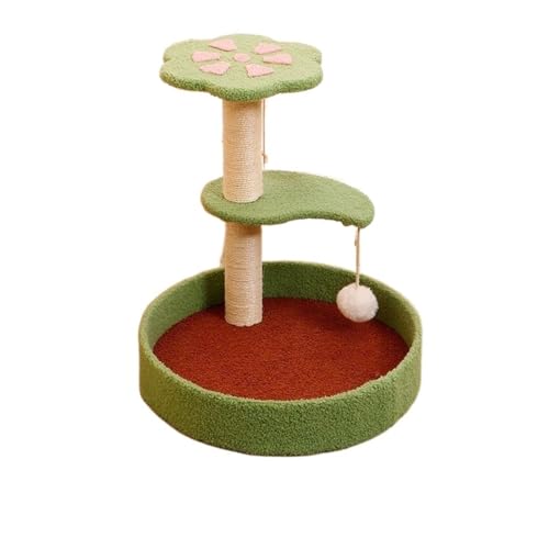 Katze Klettergerüst Sisal Katze Haus Scratcher Kratzbaum for Katzen Necken Katzen Turm Haustier Spielzeug Klaue Schleifen Spielzeug Haustier Liefert Einfach zu montieren (Color : Flower) von DELURA