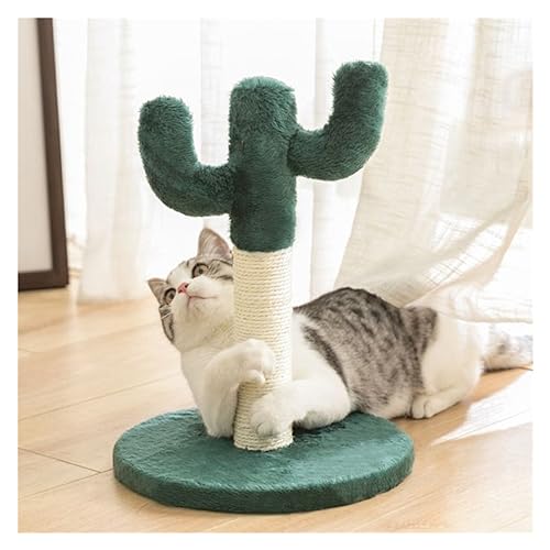 Katze Scratcher Kaktus Katze Baum Turm Condo Kratzbaum for Katzen Klettergerüst Katzen Scratch Springen Regal Haustiere Sofa Schutz Einfach zu montieren (Size : Cactus) von DELURA