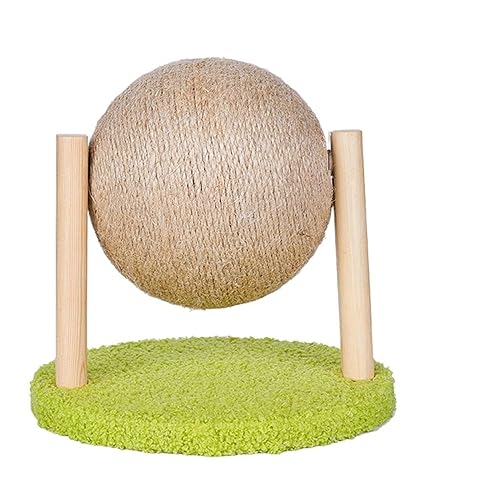 Katze Scratcher Katze Baum Turm Condo Katzen Scratcher Post Spielzeug Kratzbaum for Katzen Klettergerüst Haustier Möbel Pet Liefert Einfach zu montieren (Size : Green Ball) von DELURA