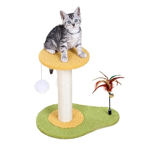 Katze Scratcher Katze Klettergerüst Sisal Avocado Katzen Scratch Board Kratzbaum for Katzen Springen Turm Haustier Spielzeug Haustier Möbel Einfach zu montieren von DELURA