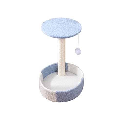 Katze Scratcher Sisal Katze Klettergerüst Kratzbaum for Katzen Springen Scratcher Katzen Baum Haus Haustier Möbel Haustier Zubehör Einfach zu montieren (Color : Blue) von DELURA