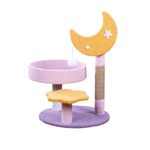 Katze Turm Katzen Klettergerüst DREI-Schicht Katze Scratcher Springen Plattform Kratzbaum for Katzen Scratcher Spielzeug Pet Zubehör Einfach zu montieren (Size : Star) von DELURA