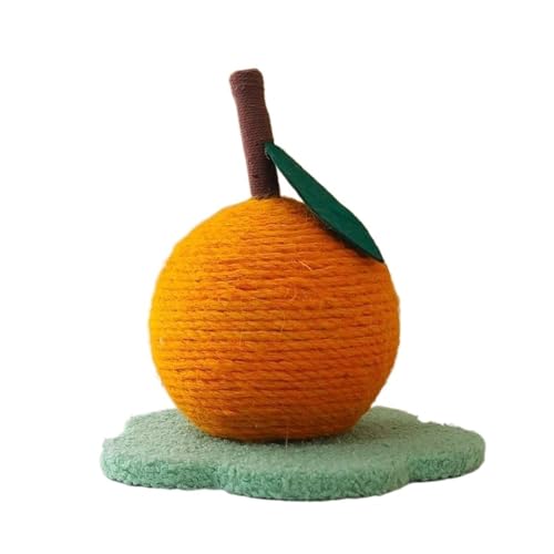 Katzen-Klettergerüst, Katzenkratzbrett, Kleines Krallenschleifen, Katzenspielzeug, Katzenkratzball, Orangefarbenes, Spurloses Katzenkratzbrett Einfach zu montieren (Color : 1, Size : L) von DELURA