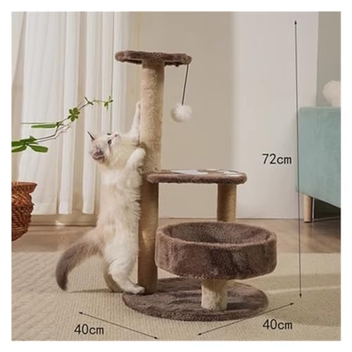 Katzen-Klettergerüst, Katzenstreu, EIN Spezieller Katzenbaum, Großes Katzenkratzbrett, Spielzeug, Katzenkratzbaum, Katzenzubehör Einfach zu montieren (Color : 4) von DELURA