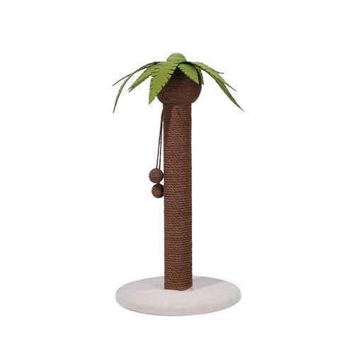 Katzenkratzbäume, Haustier-Kokosnussbaum, Modellierung, Kratzturm, Katzen, Klettergerüst, Spielzeug Mit Hängematte Und Matte Einfach zu montieren (Color : Coconut Tree) von DELURA