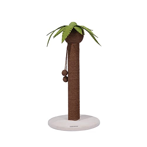 Kokosnussbaum-Katzenkratzbaum, Katzenklettergerüst, Sisal-Katzenkratzbrett, Vertikaler, Nicht Abblätternder Katzenkletterbaum Einfach zu montieren von DELURA
