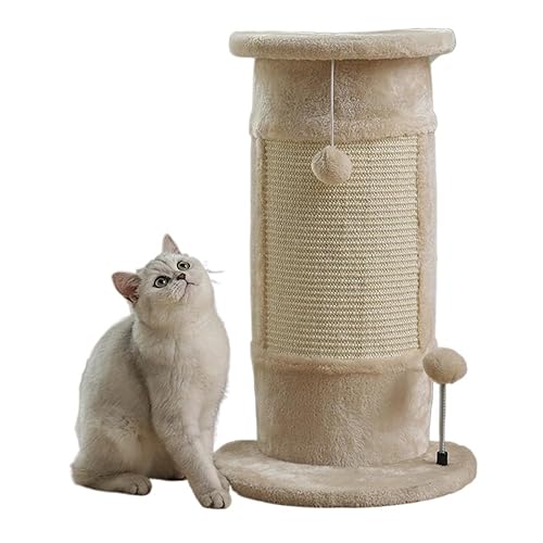 Krallenschleifender Katzenkratzer, Sisal-Kratzbaum for Katzen, Die Kratzbaum Greifen, Haustiermöbel, Sofaschutz Einfach zu montieren (Color : Beige) von DELURA