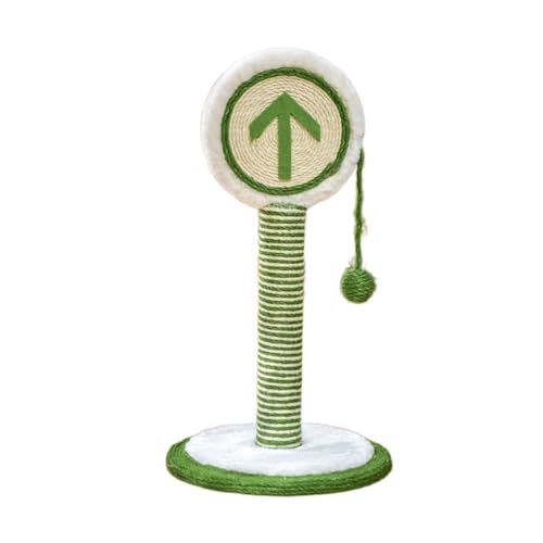 Kratzsäule for Katzen, Vertikal, Verschleißfest, Kratzfest, Klettergerüst for Katzen, Selbstheilendes Krallenschleifspielzeug Einfach zu montieren (Color : Greener) von DELURA