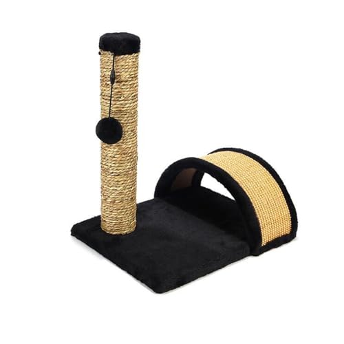 Pet Scratcher Baum for Katzen Kratzbaum Maus Plüsch Katze Klettergerüst Spielzeug Scratch for Katzen Möbel Katze Produkte Einfach zu montieren (Color : Black) von DELURA