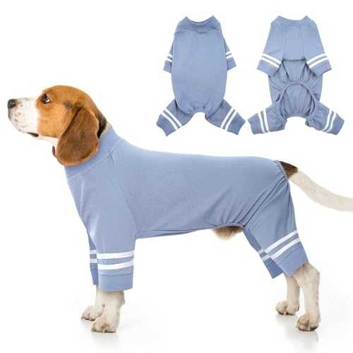 DENTRUN Hunde Pyjama, Jumpsuit für kleine Hunde, Hund Overall, Hundepullover, Hunde-Schlafanzug, Warm und Gemütlich Pyjama Hund, Vierbeinig Hundepullover von DENTRUN