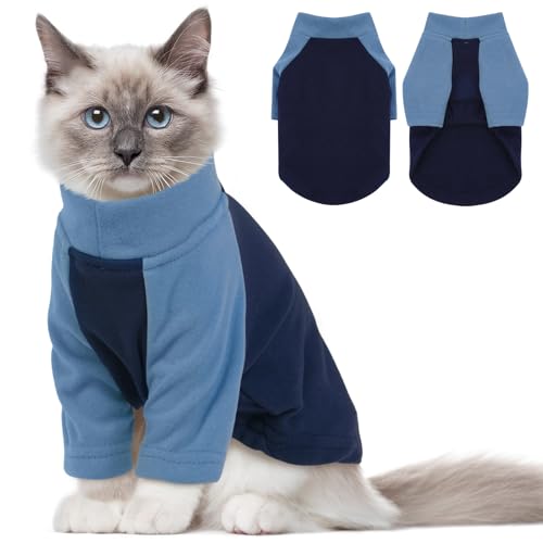 DENTRUN Katzen Kleidung, Katzenpullover, Katze-Schlafanzug, Kätzchen T-Shirts, Katzen-Shirt für Sphynx, Haarlose Katzen Kleidung von DENTRUN