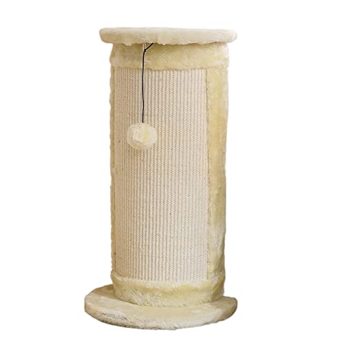 Kratzbaumhäuser Katzenklettergerüst Katzenkratzsofaschutz Kratzpulver für Katzen Krallenschleifer Sisal Mobile Katzenkratzer Heimtierbedarf (Größe: Hellgrün) (Beige) Warm as Ever von DEUYO