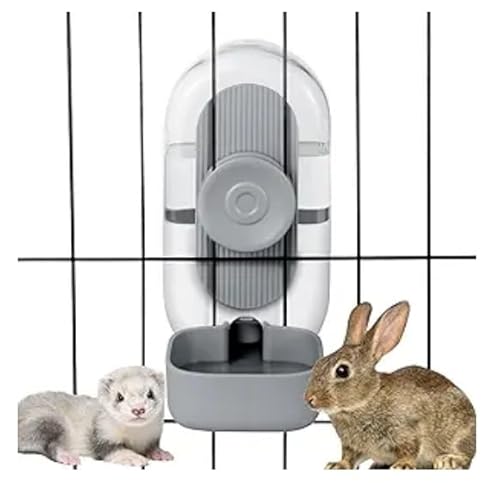 Kaninchen-Wasserflasche, 794 ml, hängender Wasserbrunnen, automatischer Meerschweinchen-Wasserspender, kein Tropfen, Wassernapf für Kaninchen, Chinchillas, Hamster, Frettchen, Katzen, Hunde, kleine von DEWVIE