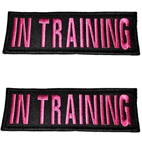 Service Hundehalsband, Weste, 5,1 x 15,2 cm, bestickt, Neon-Pink, Haken und Schlaufe "Do Not Pet" – ESA K9 Weste oder Therapie-Hundehalsband von DEZIZEUSK9