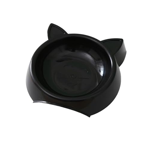 Erhöhter Futternapf for Katzen, Futterspender for Futter und Wasser, leicht zu reinigen, Rutschfester, neigbarer Katzennapf, Heimtierbedarf(Color:Black) von DFJOENVLDKHFE