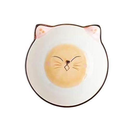 Erhöhter Katzenfutternapf, Futterspender for Futter und Wasser, leicht zu reinigen, Rutschfester, kippbarer Katzennapf, Tierbedarf(Color:One Bowl B) von DFJOENVLDKHFE