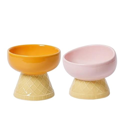Funktioneller und Bezaubernder Katzennapf aus Keramik for vielseitige Fütterungsbedürfnisse(Orange and pink) von DFJOENVLDKHFE