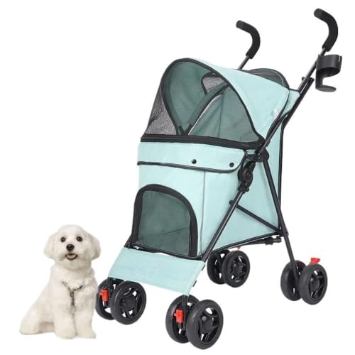 Großer Outdoor-Haustier-Kinderwagen for Katzen und Hunde. Kleiner und mittelgroßer Hunde-Haustier-Kinderwagen. Leichter Katzen- und Hunde-Kinderwagen. Zusammenklappbarer Haustier-Kinderwagen, Universa von DFJOENVLDKHFE