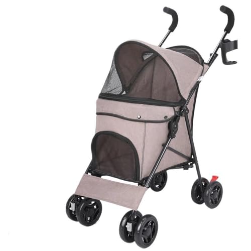 Großer Outdoor-Haustier-Kinderwagen for Katzen und Hunde. Kleiner und mittelgroßer Hunde-Haustier-Kinderwagen. Leichter Katzen- und Hunde-Kinderwagen. Zusammenklappbarer Haustier-Kinderwagen, Universa von DFJOENVLDKHFE