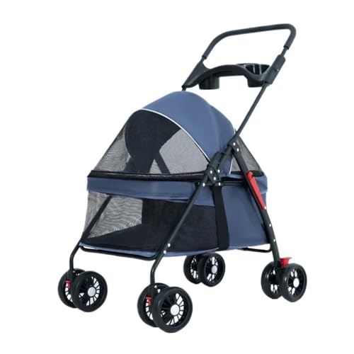 Großer Outdoor-Haustier-Kinderwagen for Katzen und Hunde. Kleiner und mittelgroßer Hunde-Haustier-Kinderwagen. Leichter Katzen- und Hunde-Kinderwagen. Zusammenklappbarer Haustier-Kinderwagen, Universa von DFJOENVLDKHFE