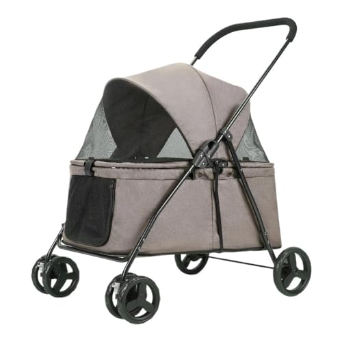 Großer Outdoor-Haustier-Kinderwagen for Katzen und Hunde. Kleiner und mittelgroßer Hunde-Haustier-Kinderwagen. Leichter Katzen- und Hunde-Kinderwagen. Zusammenklappbarer Haustier-Kinderwagen, Universa von DFJOENVLDKHFE