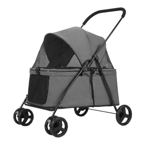 Großer Outdoor-Haustier-Kinderwagen for Katzen und Hunde. Kleiner und mittelgroßer Hunde-Haustier-Kinderwagen. Leichter Katzen- und Hunde-Kinderwagen. Zusammenklappbarer Haustier-Kinderwagen, Universa von DFJOENVLDKHFE