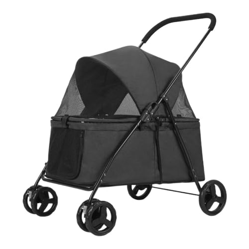 Großer Outdoor-Haustier-Kinderwagen for Katzen und Hunde. Kleiner und mittelgroßer Hunde-Haustier-Kinderwagen. Leichter Katzen- und Hunde-Kinderwagen. Zusammenklappbarer Haustier-Kinderwagen, Universa von DFJOENVLDKHFE