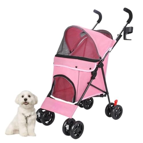 Großer Outdoor-Haustier-Kinderwagen for Katzen und Hunde. Kleiner und mittelgroßer Hunde-Haustier-Kinderwagen. Leichter Katzen- und Hunde-Kinderwagen. Zusammenklappbarer Haustier-Kinderwagen, Universa von DFJOENVLDKHFE