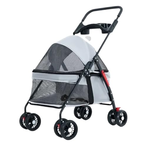 Großer Outdoor-Haustier-Kinderwagen for Katzen und Hunde. Kleiner und mittelgroßer Hunde-Haustier-Kinderwagen. Leichter Katzen- und Hunde-Kinderwagen. Zusammenklappbarer Haustier-Kinderwagen, Universa von DFJOENVLDKHFE