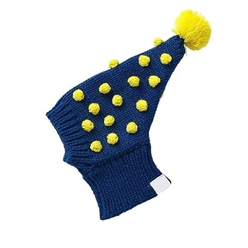 Verstellbare Hundemütze, süße und praktische Hundemütze for den täglichen Gebrauch im Freien, Hüte for Hunde for kleine und mittelgroße Hunde(Blue,M(30-34cm)) von DFJOENVLDKHFE