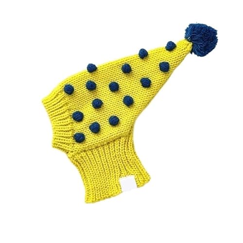 Verstellbare Hundemütze, süße und praktische Hundemütze for den täglichen Gebrauch im Freien, Hüte for Hunde for kleine und mittelgroße Hunde(Yellow,L(35-38cm)) von DFJOENVLDKHFE