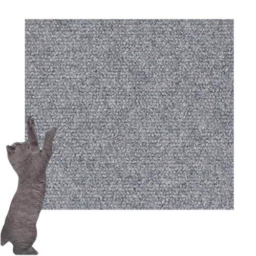 Selbstklebende Kratzmatte für Kletterkatze, Wand, Anti-Kratzmatte, Teppich, Möbelschutz für Sofa, Zuhause, Büro, 30 x 100 cm, Grau von DG Catiee