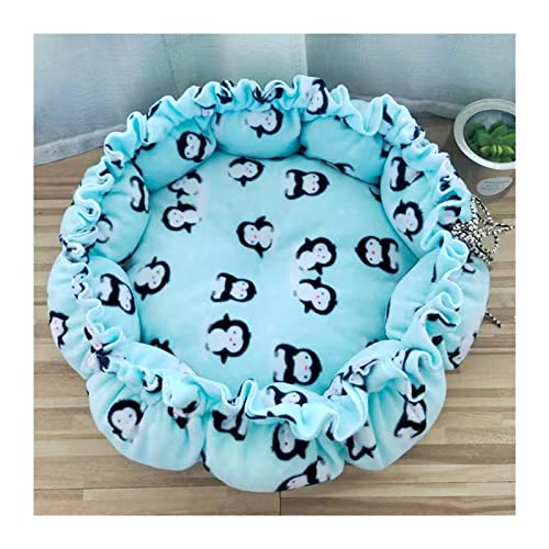 DGOINGPI Hundebett 17 Farben, superweiches, warmes Katzenbett, verstellbare Hundematte, Haustier-Schlafkorb, rund, flauschig Katzenbett(12,55cm Outer diamete) von DGOINGPI