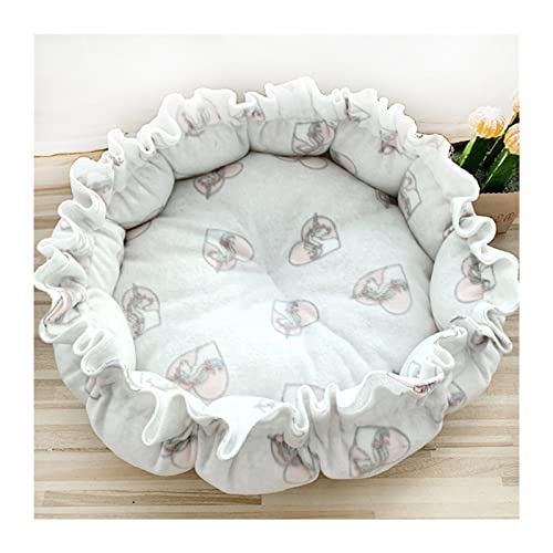 DGOINGPI Hundebett 17 Farben, superweiches, warmes Katzenbett, verstellbare Hundematte, Haustier-Schlafkorb, rund, flauschig Katzenbett(6,70cm Outer diamete) von DGOINGPI