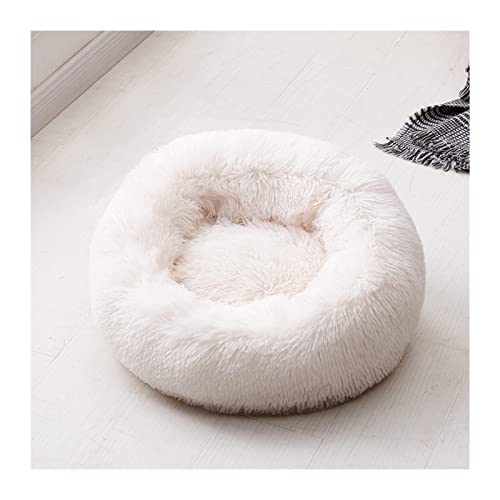 DGOINGPI Hundebett 18 Farben Hund Lange Plüsch Betten Beruhigendes Bett Welpen Kissen Haustier Matte Winter Warme Sofa Hundehütte Betten Katzenbett(9,2XL Diameter 80cm) von DGOINGPI