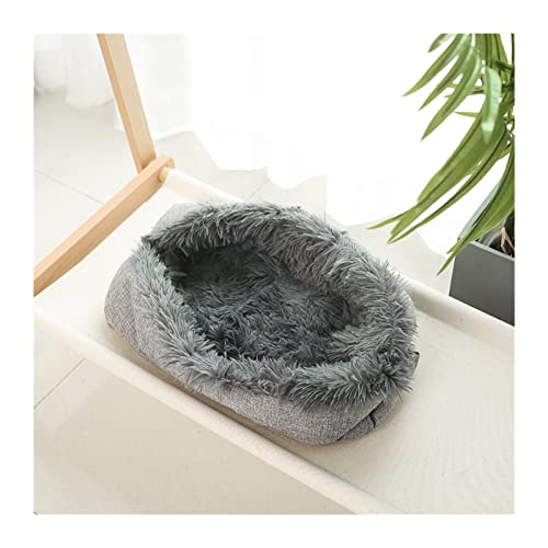 DGOINGPI Hundebett 2 in 1 superweiches Hundebett, Katzenmatte, Haustierkissen, langes Plüsch, warmes Haus, Hundebett, Hundehütte Katzenbett(1,50x60cm) von DGOINGPI