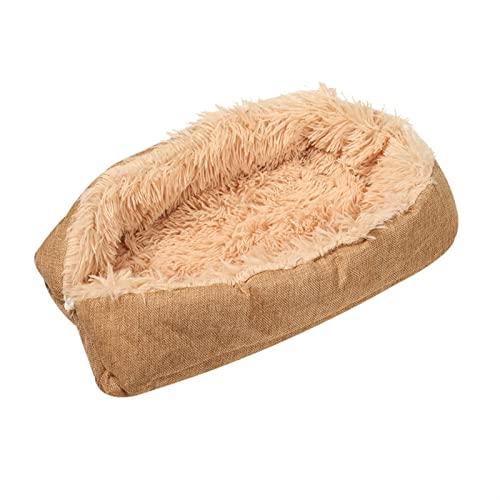 DGOINGPI Hundebett 2 in 1 superweiches Hundebett, Katzenmatte, Haustierkissen, langes Plüsch, warmes Haus, Hundebett, Hundehütte Katzenbett(8,50x60cm) von DGOINGPI