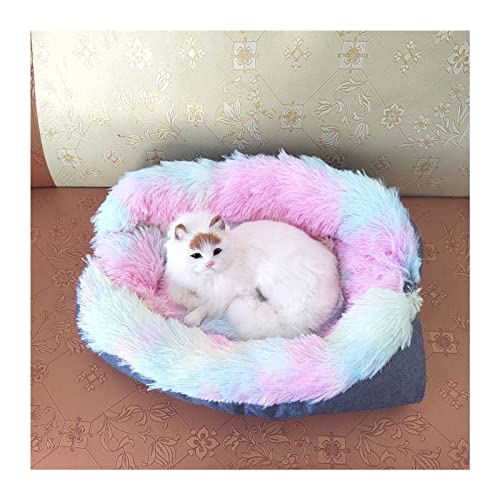 DGOINGPI Hundebett 2 in 1 superweiches Hundebett, Katzenmatte, Haustierkissen, langes Plüsch, warmes Haus, Hundebett, Hundehütte Katzenbett(9,50x60cm) von DGOINGPI