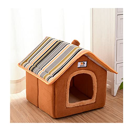 DGOINGPI Hundebett Großes Haustier-Hundebett, Katzenhaus, Höhle, bequemer Druck, Zwingermatte für Haustiere, Welpen, Winter, Sommer Katzenbett(6,L) von DGOINGPI